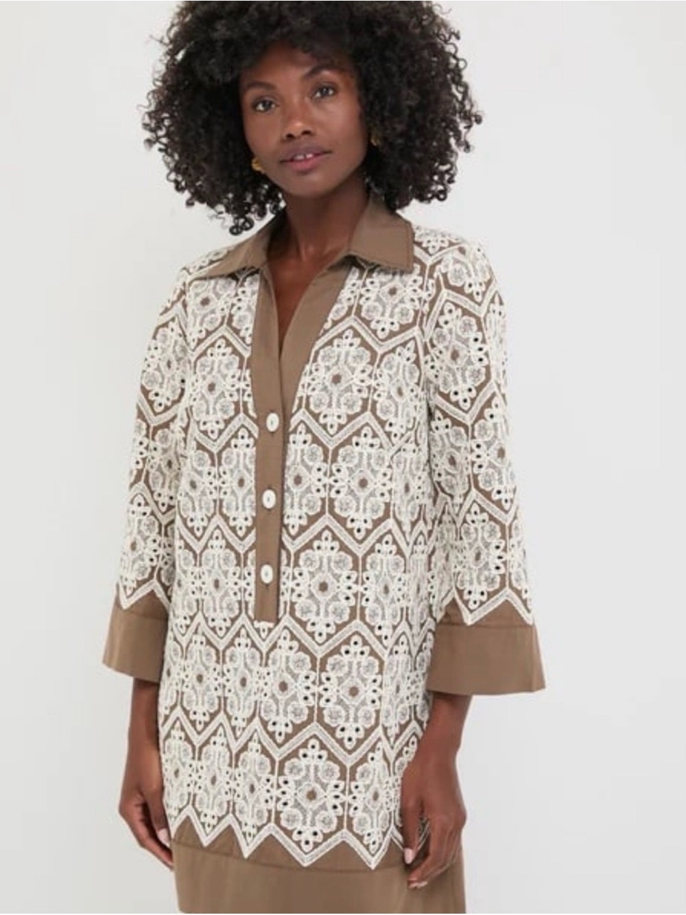 Tuckernuck Collier Lace in Mocha and Ivory- Large
